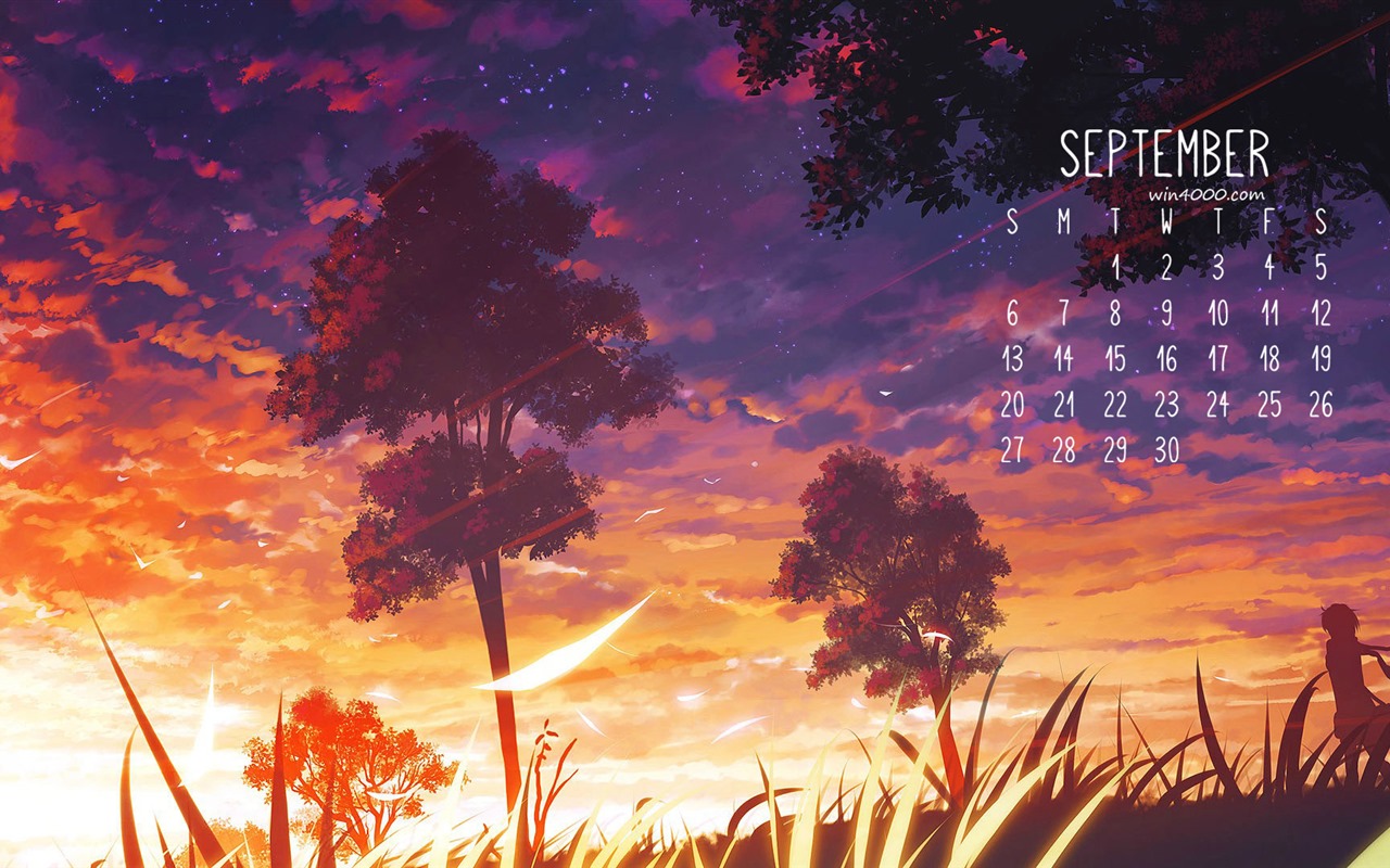 September 2016 Kalender Wallpaper (1) #3 - 1280x800