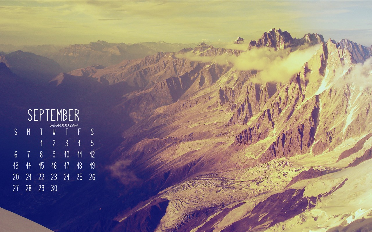 September 2016 Kalender Wallpaper (1) #15 - 1280x800