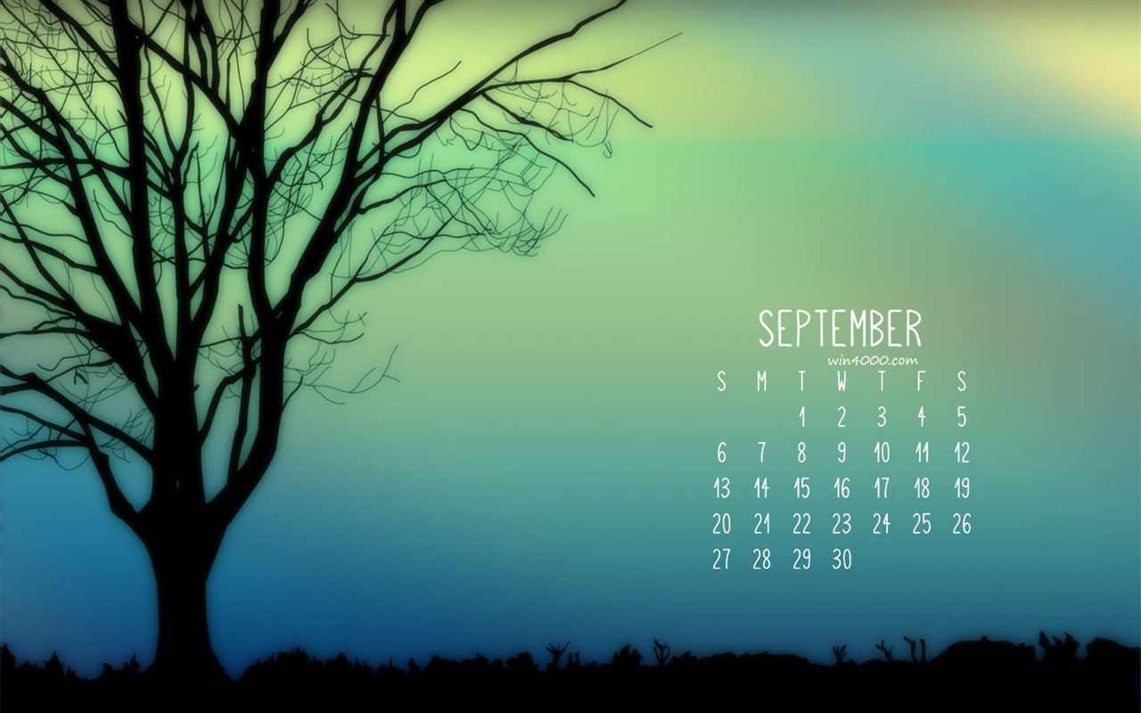 September 2016 Kalender Wallpaper (2) #5 - 1280x800