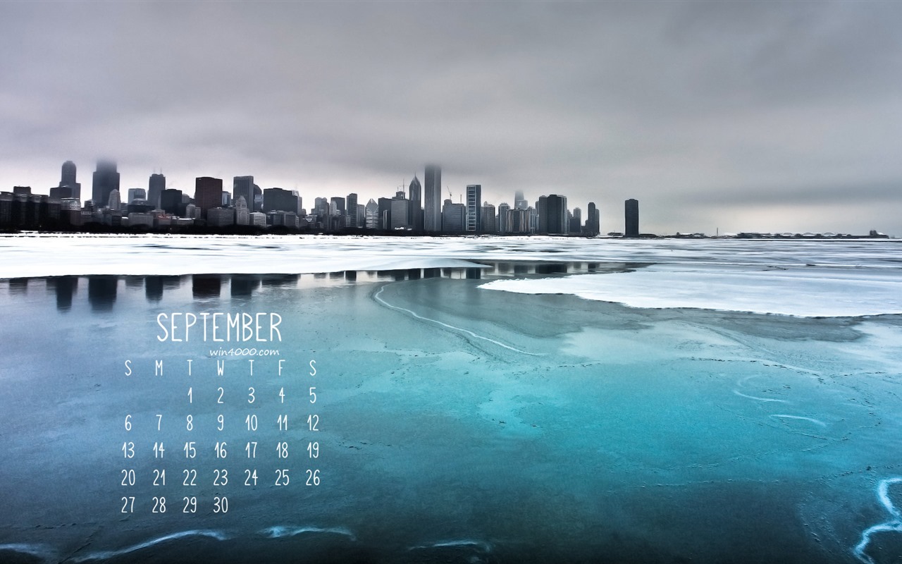 September 2016 Kalender Wallpaper (2) #7 - 1280x800