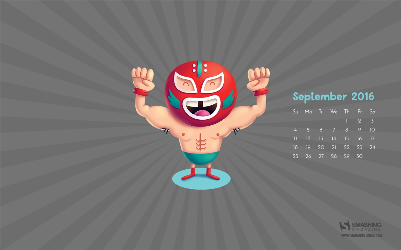 September 2016 Kalender Wallpaper (2) #20 - 1280x800