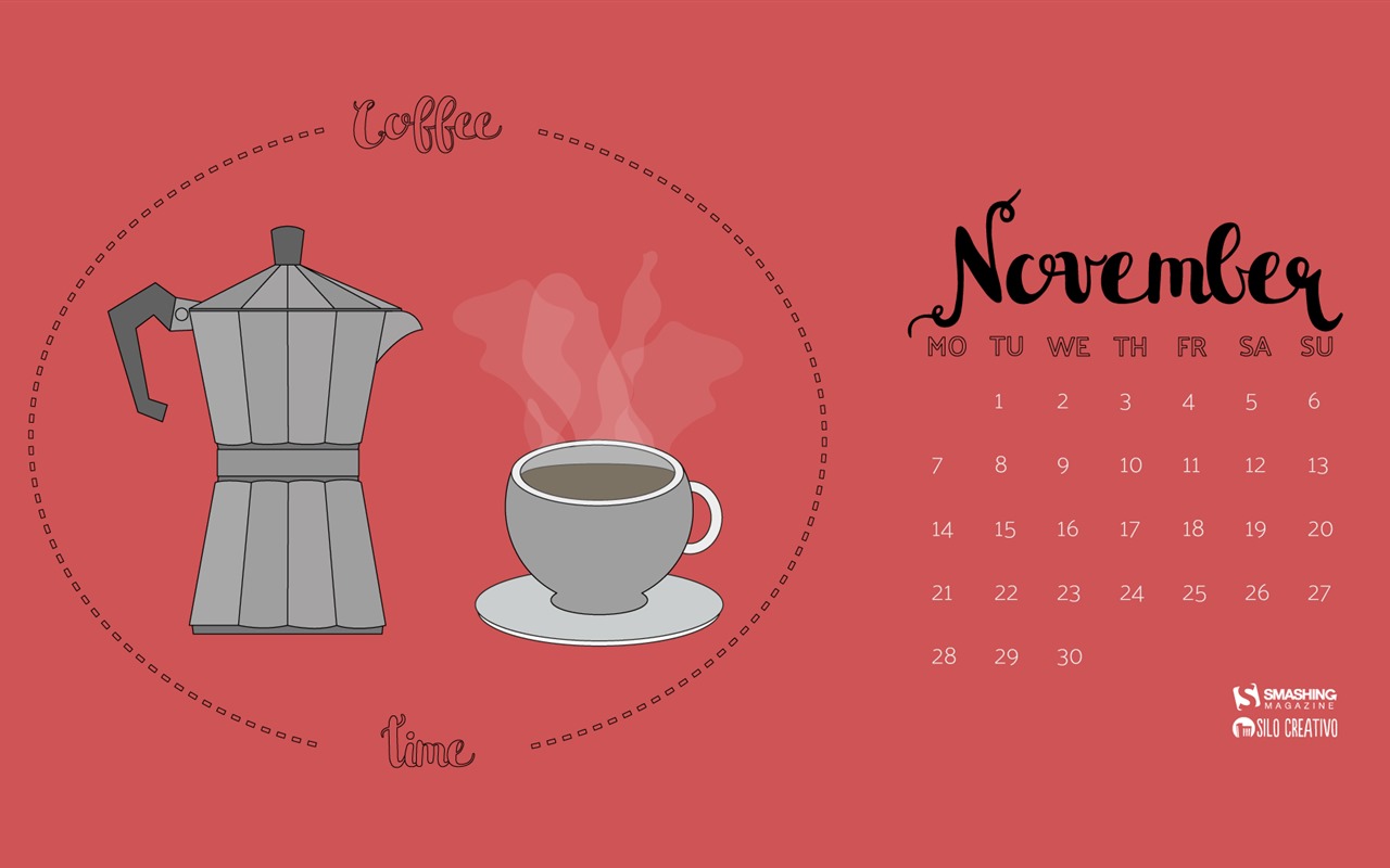 November 2016 calendar wallpaper (2) #10 - 1280x800