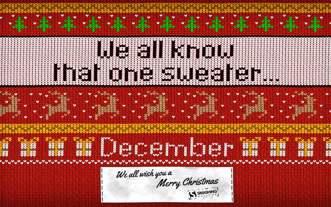 December 2016 Christmas theme calendar wallpaper (1) #9 - 1280x800