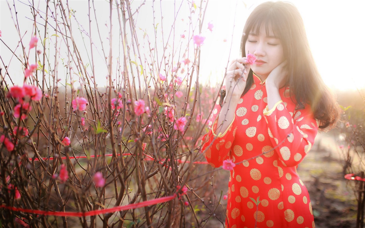 Pure and lovely young Asian girl HD wallpapers collection (5) #2 - 1280x800