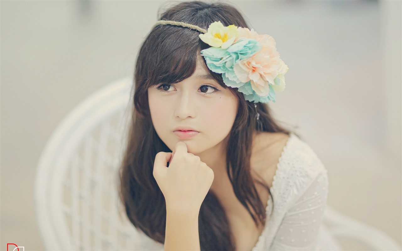 순수하고 사랑스러운 젊은 아시아 여자의 HD 월페이퍼 컬렉션 (5) #9 - 1280x800