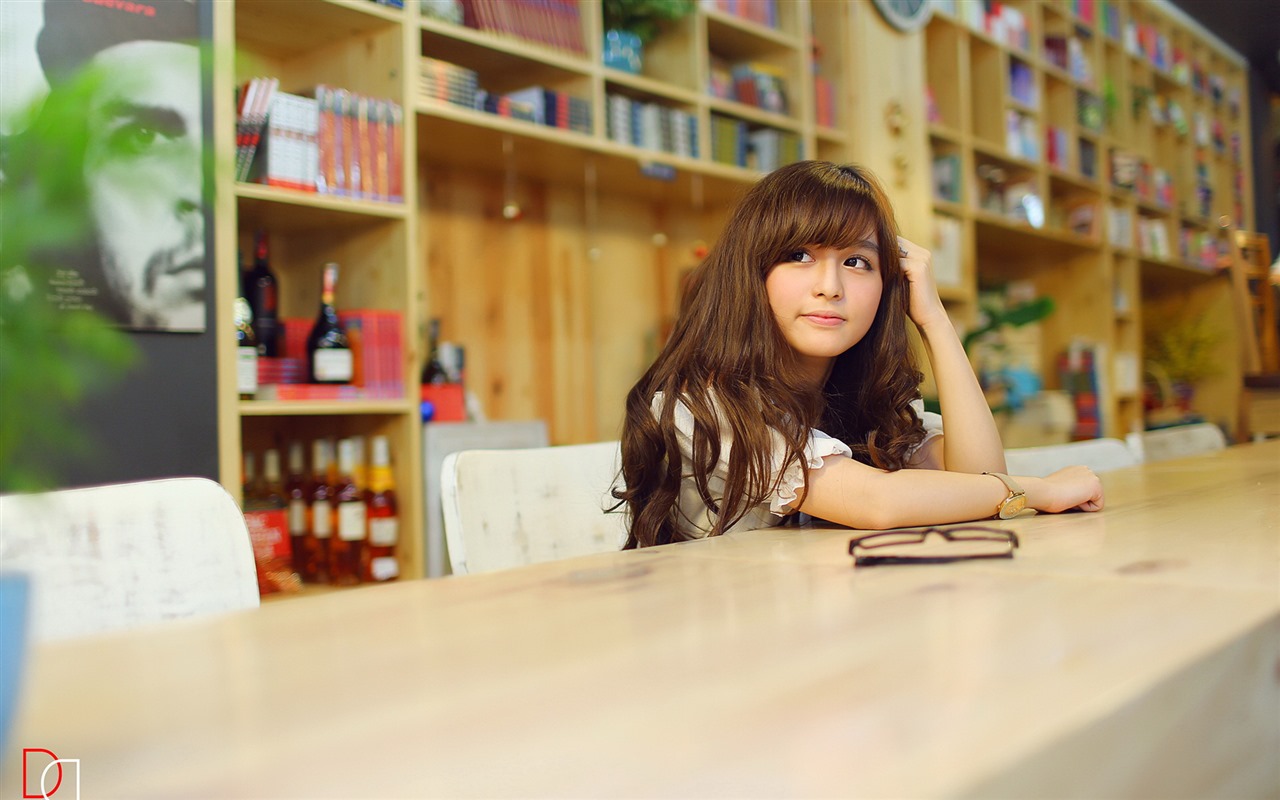 Pure and lovely young Asian girl HD wallpapers collection (5) #19 - 1280x800