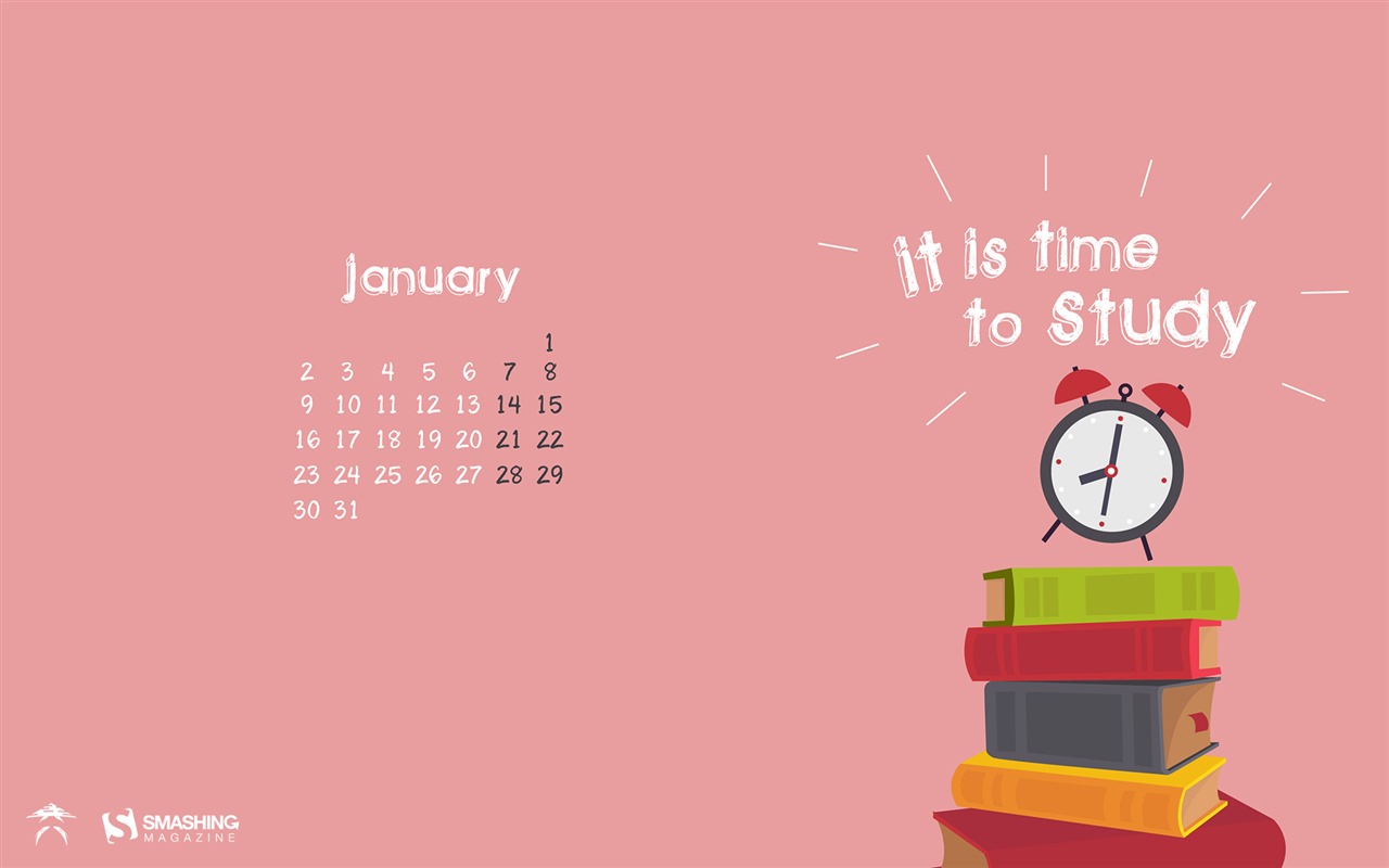 January 2017 calendar wallpaper (2) #19 - 1280x800