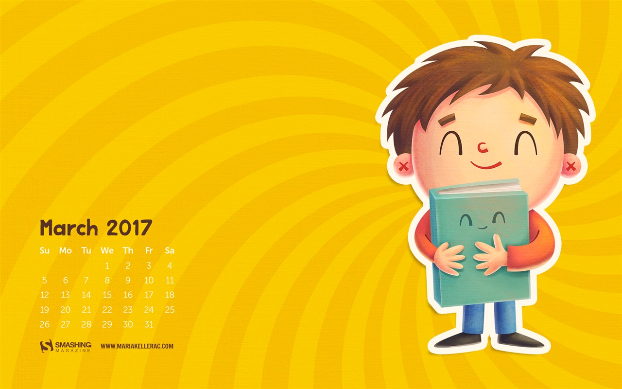 Fondo de pantalla del calendario de marzo de 2017 (1) #20 - 1280x800