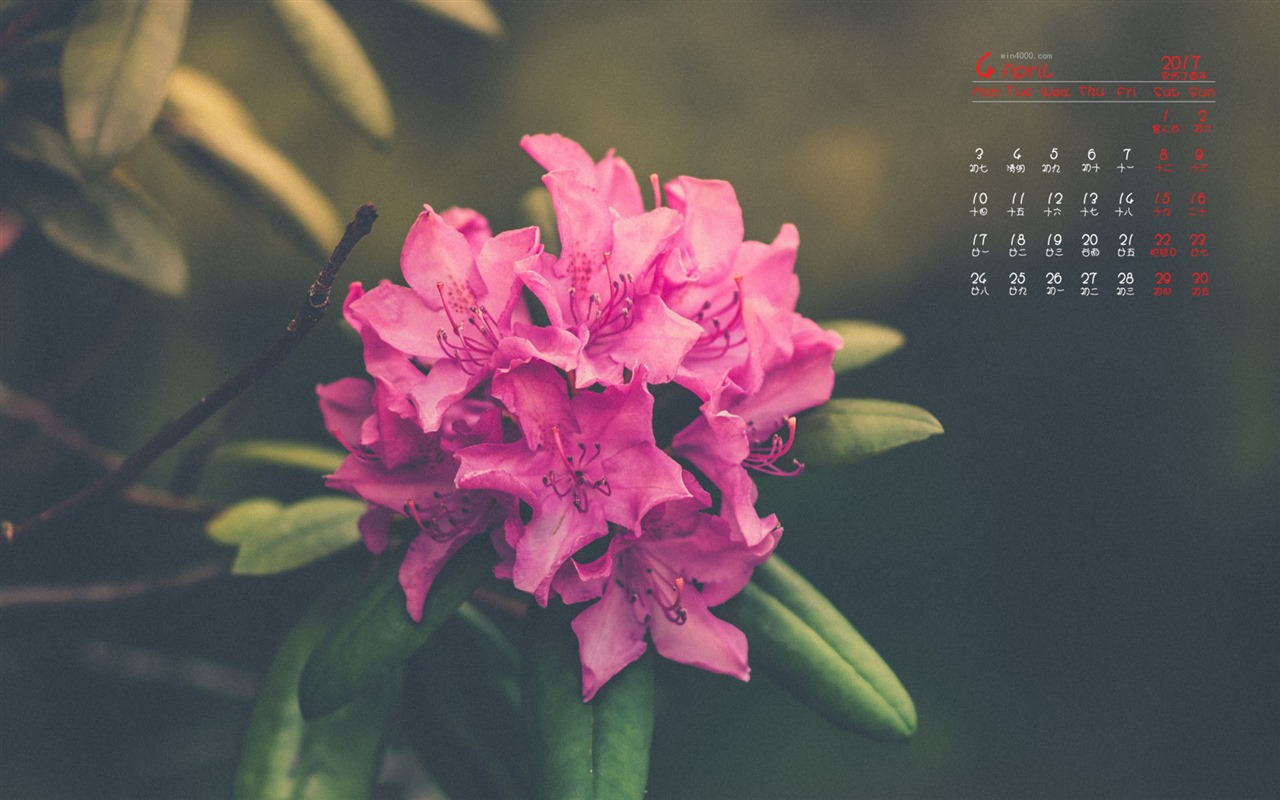 April 2017 calendar wallpaper (1) #7 - 1280x800