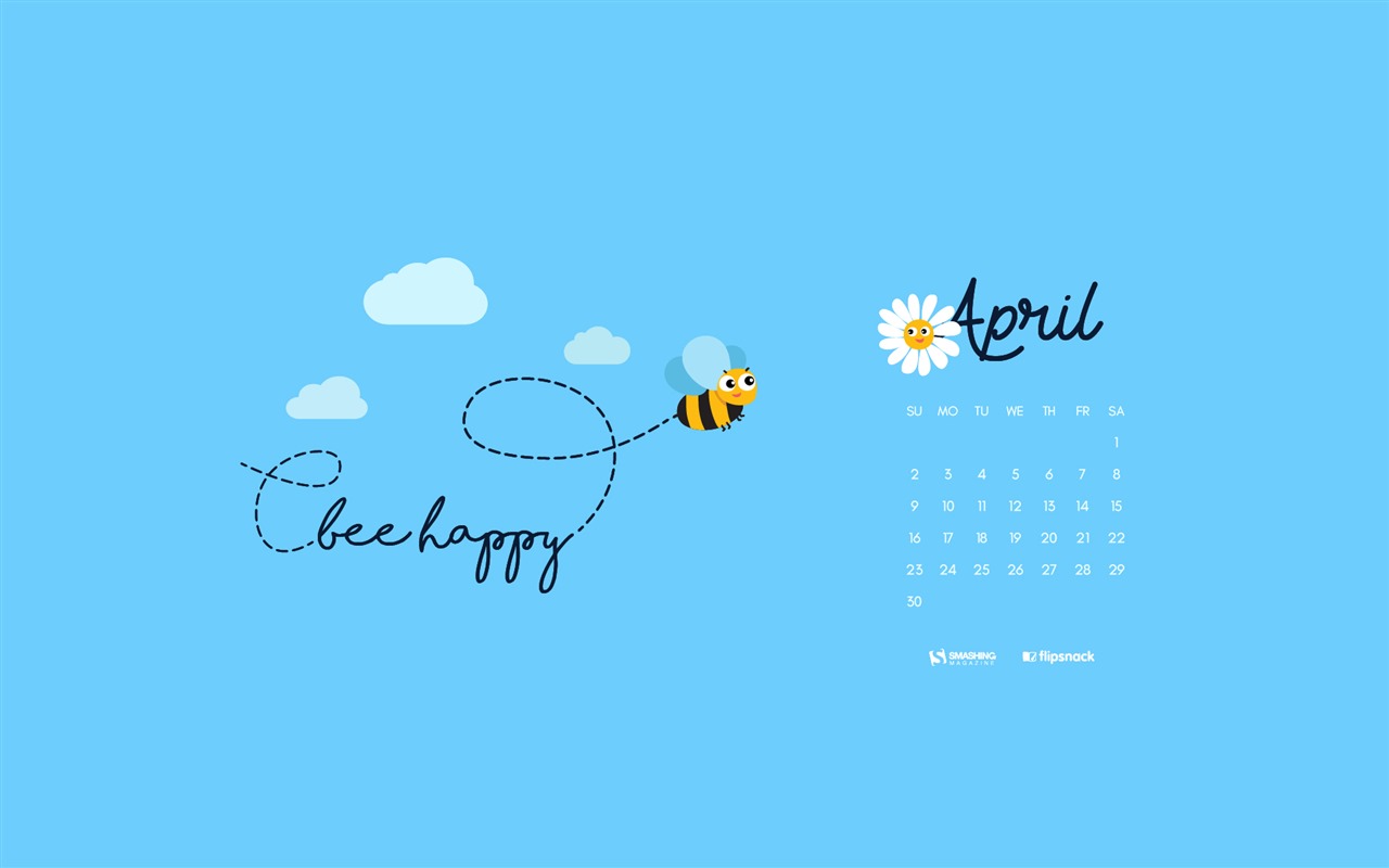 April 2017 calendar wallpaper (1) #13 - 1280x800