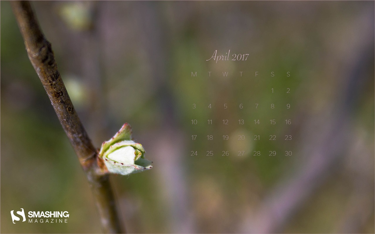 April 2017 calendar wallpaper (1) #19 - 1280x800