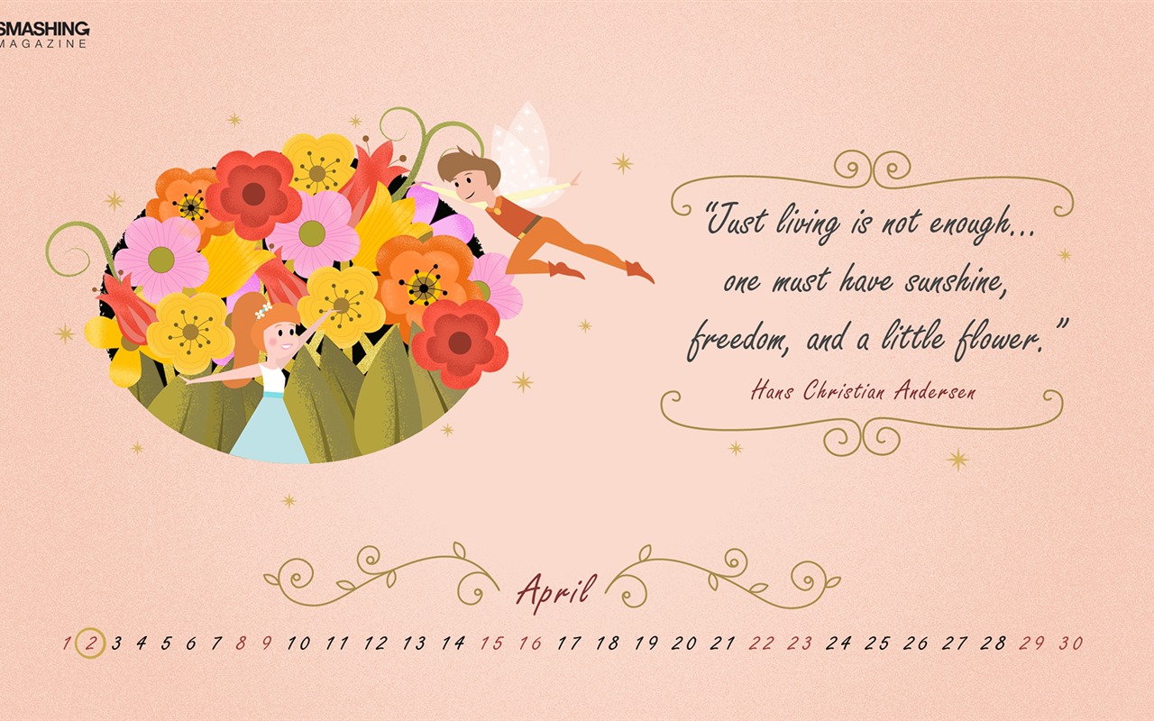 April 2017 calendar wallpaper (2) #2 - 1280x800