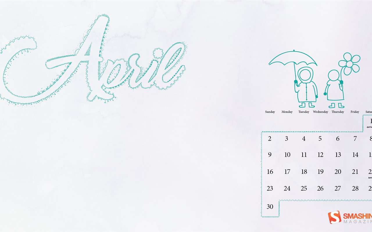 Fondo de pantalla calendario abril 2017 (2) #12 - 1280x800