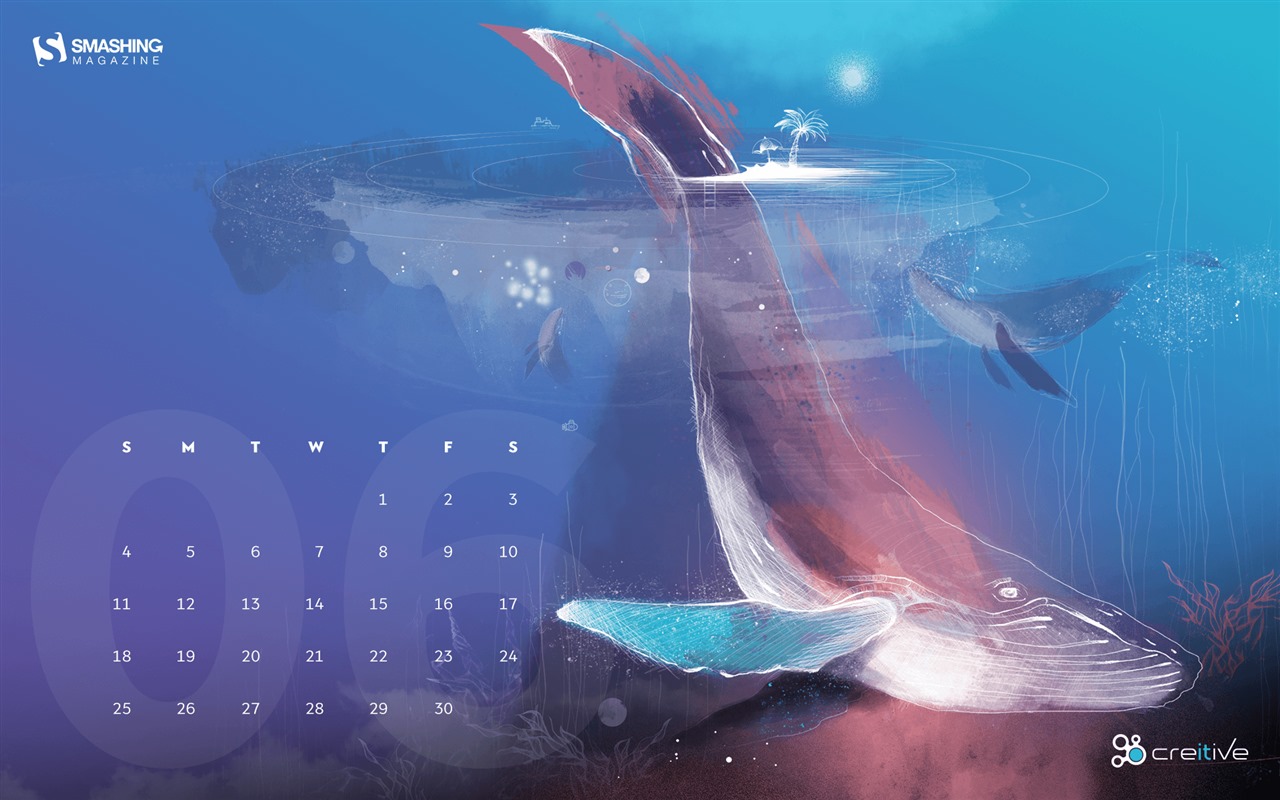 Junio 2017 calendario de fondos de pantalla #1 - 1280x800