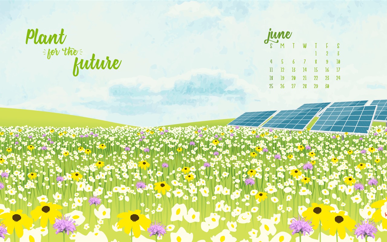 June 2017 calendar wallpaper #13 - 1280x800