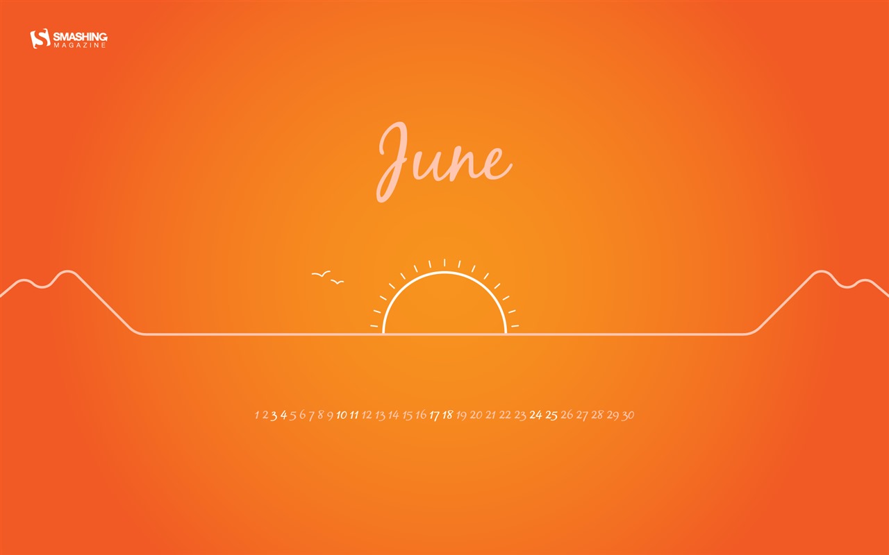 June 2017 calendar wallpaper #15 - 1280x800