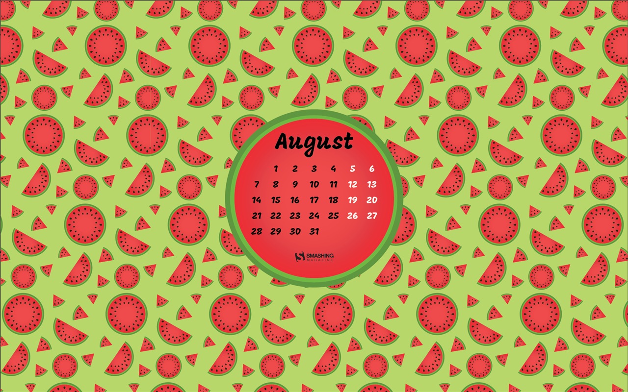 Fondo de escritorio del calendario de agosto de 2017 #17 - 1280x800