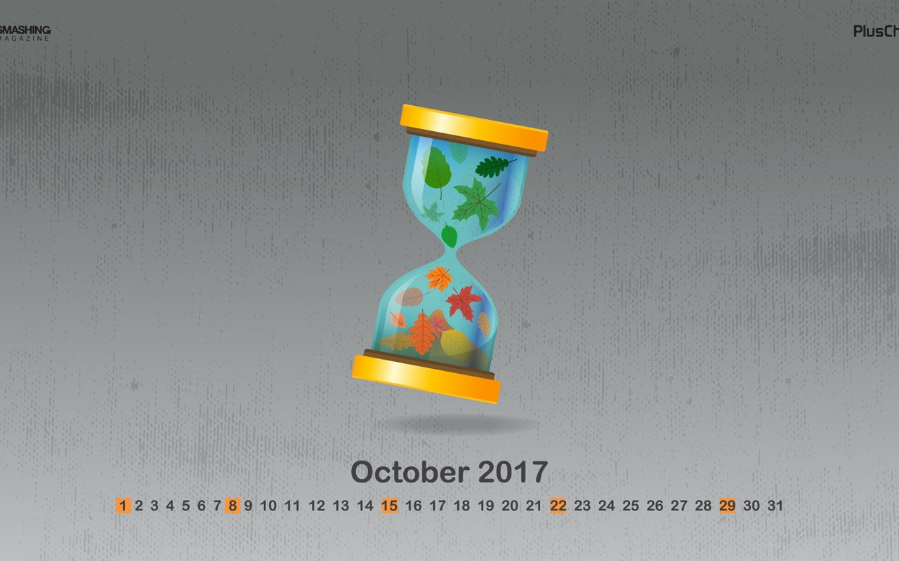 2017年10月のカレンダーの壁紙 #9 - 1280x800