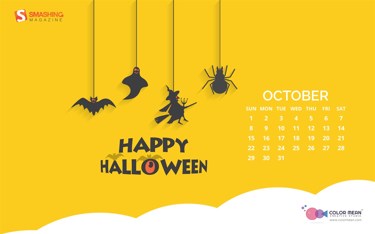 October 2017 calendar wallpaper #19 - 1280x800