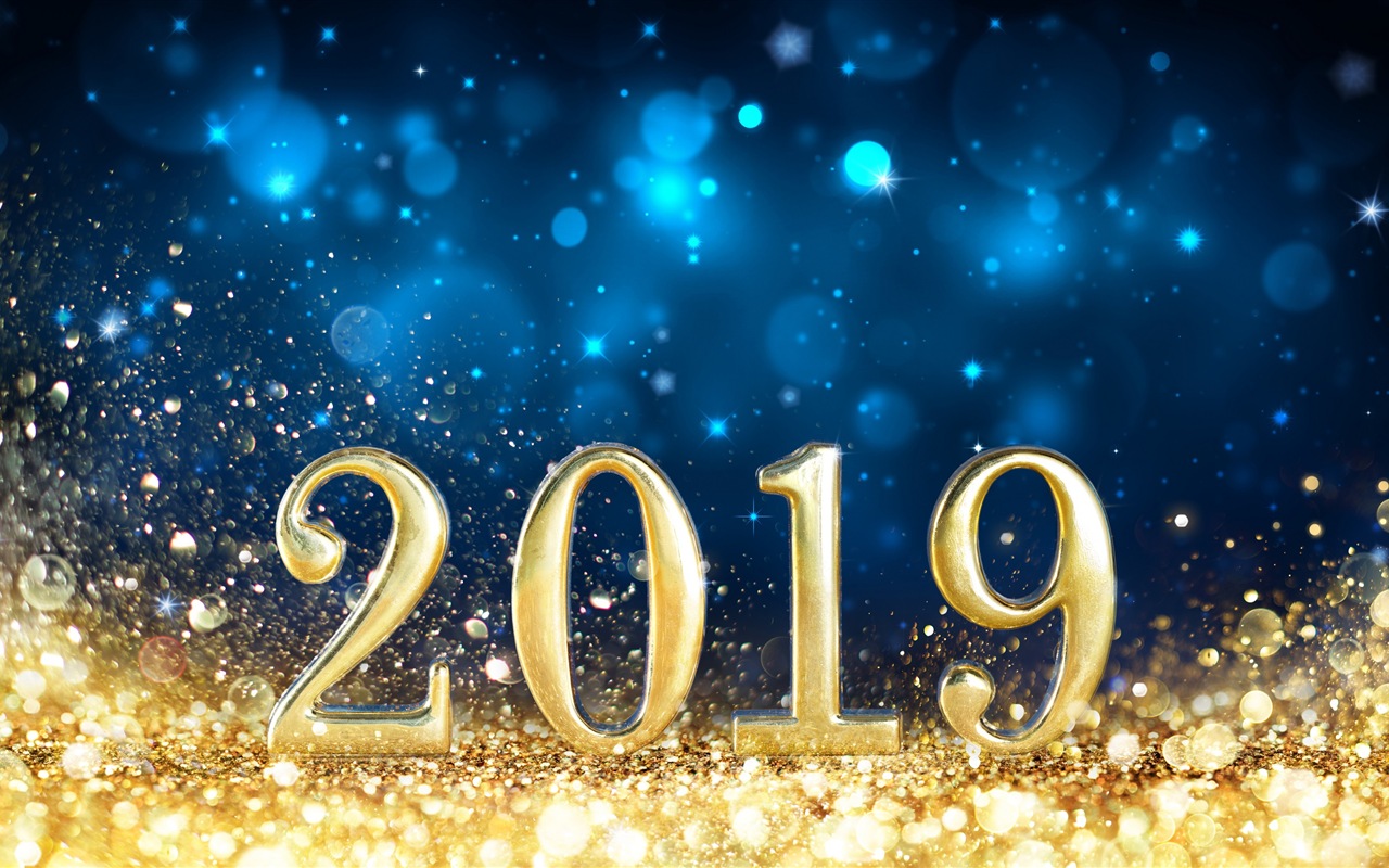 Frohes neues Jahr 2019 HD Wallpaper #5 - 1280x800