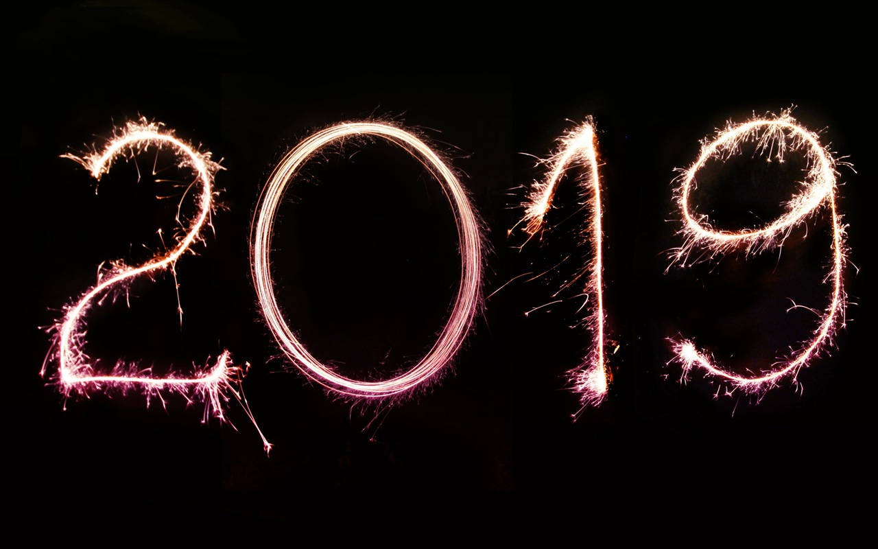 Šťastný nový rok 2019 HD tapety #7 - 1280x800
