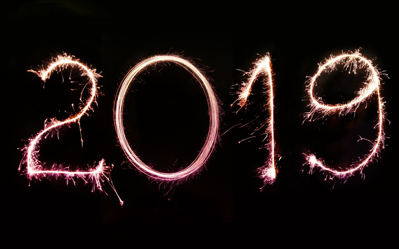 Feliz año nuevo 2019 HD wallpapers #7 - 1280x800