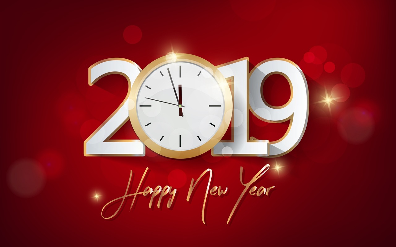 Feliz año nuevo 2019 HD wallpapers #8 - 1280x800
