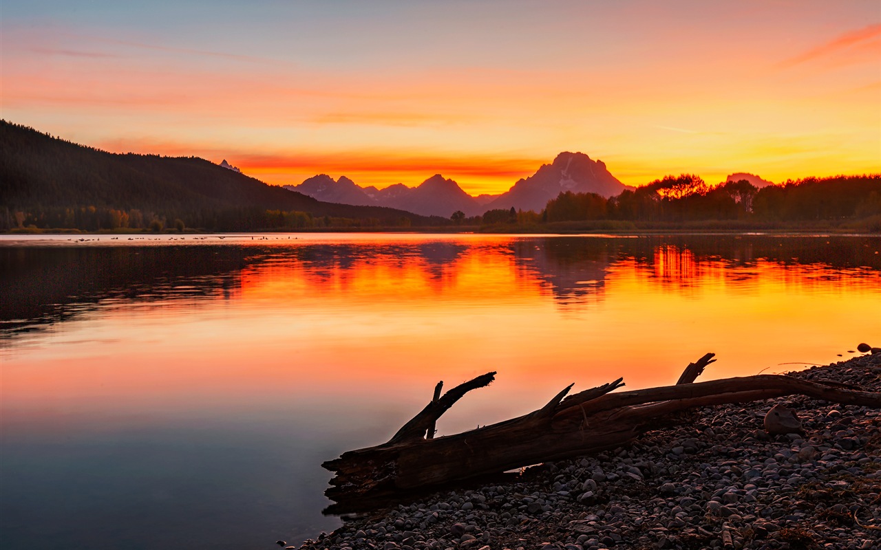 USA-großartige Teton Nationalparknatur-Landschaftstapeten HD #7 - 1280x800