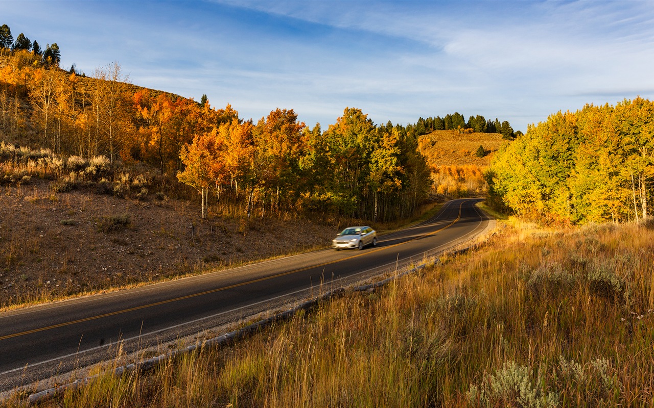 미국 그랜드 Teton 국립 공원 자연 풍경의 HD 월페이퍼 #10 - 1280x800