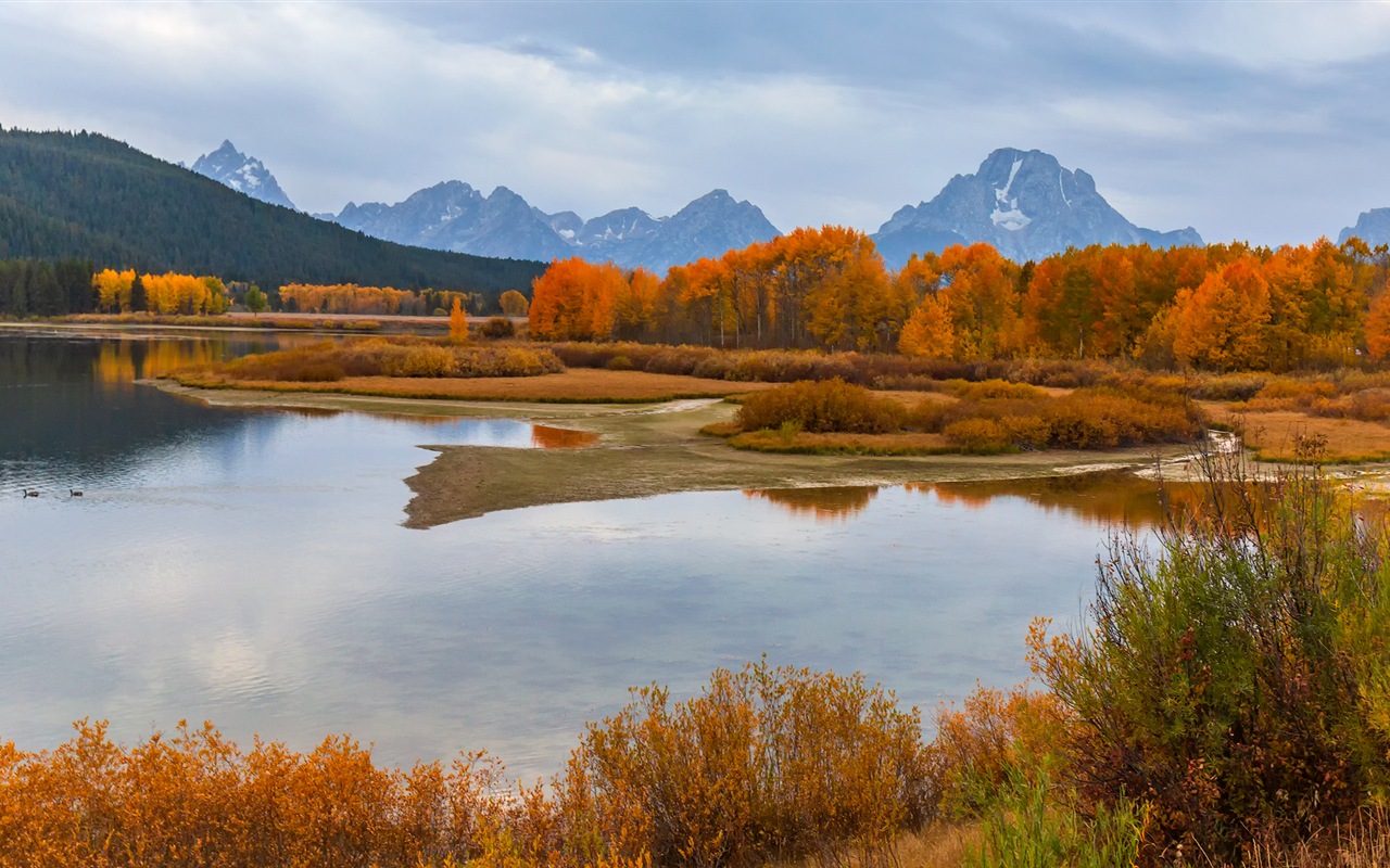 USA Grand Teton národní park přírodní krajiny HD tapety #11 - 1280x800