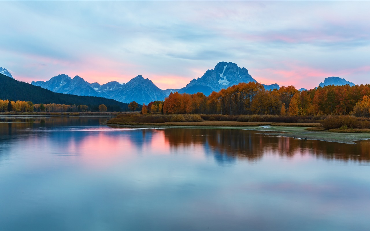 USA-großartige Teton Nationalparknatur-Landschaftstapeten HD #13 - 1280x800