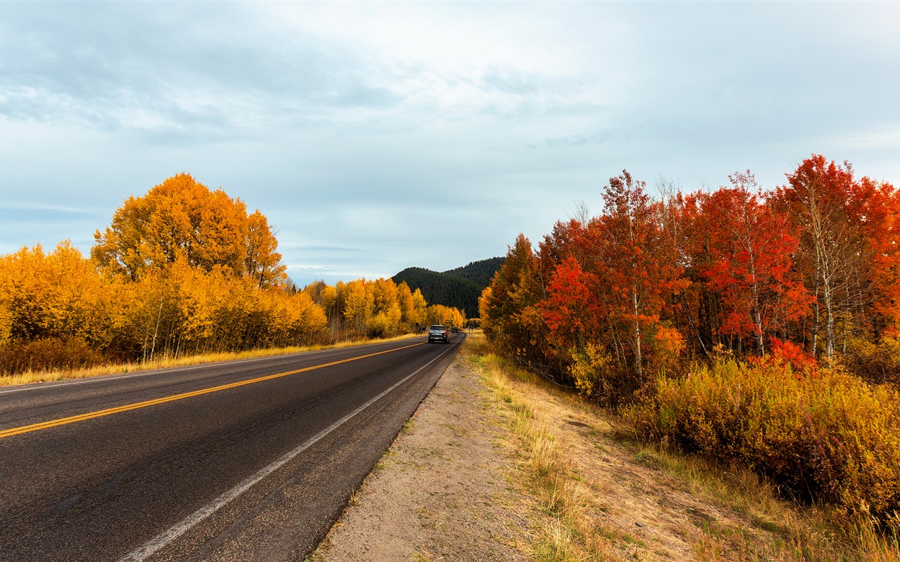 USA Grand Teton národní park přírodní krajiny HD tapety #16 - 1280x800