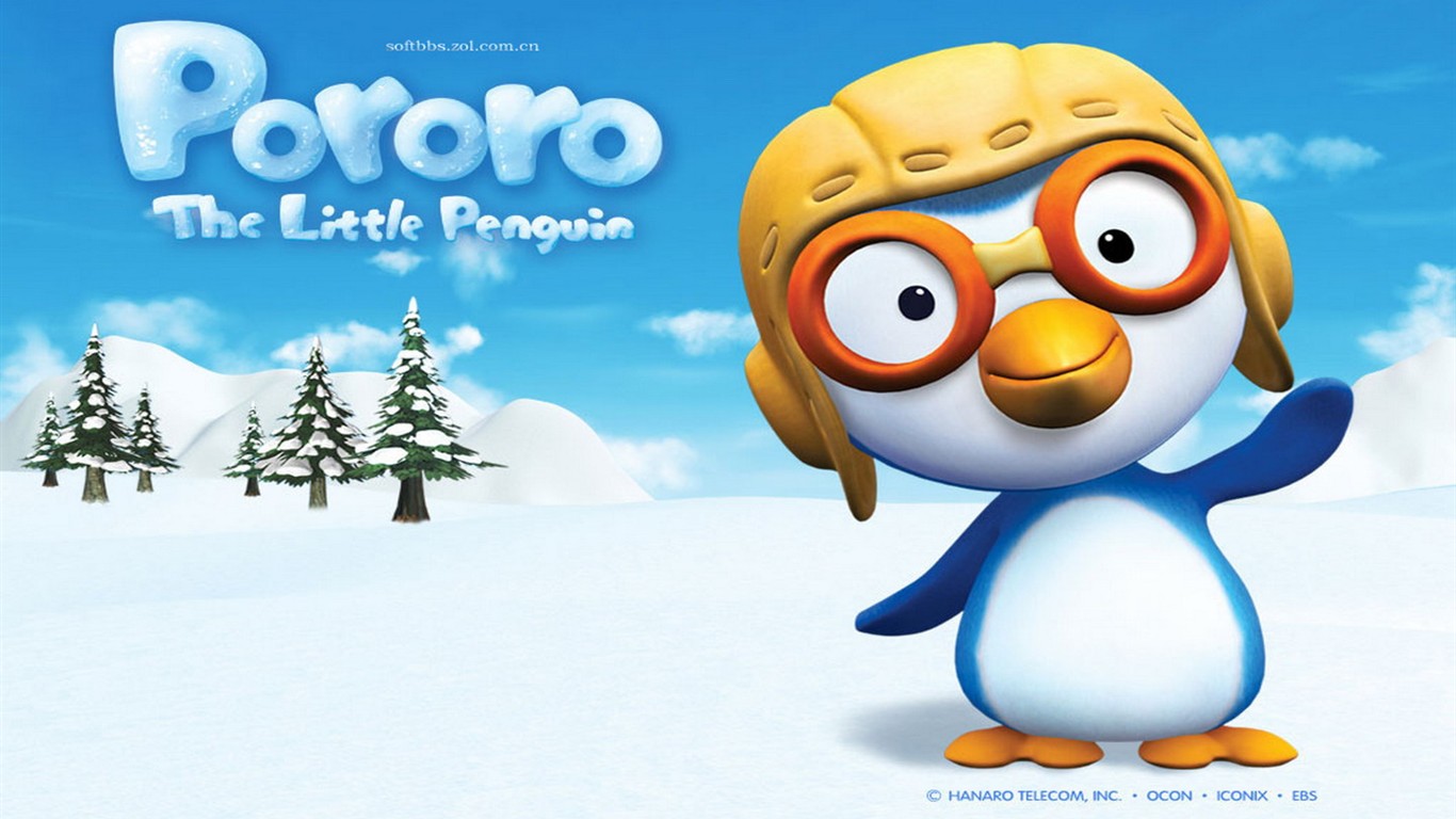 Fonds d'écran Cartoon Pororo #4 - 1366x768