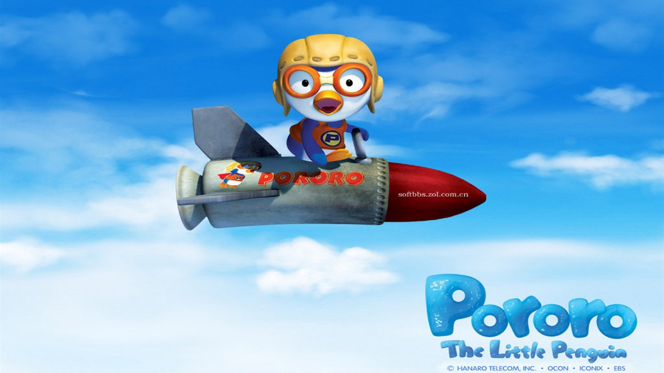 Pororo Cartoon Wallpapers #7 - 1366x768