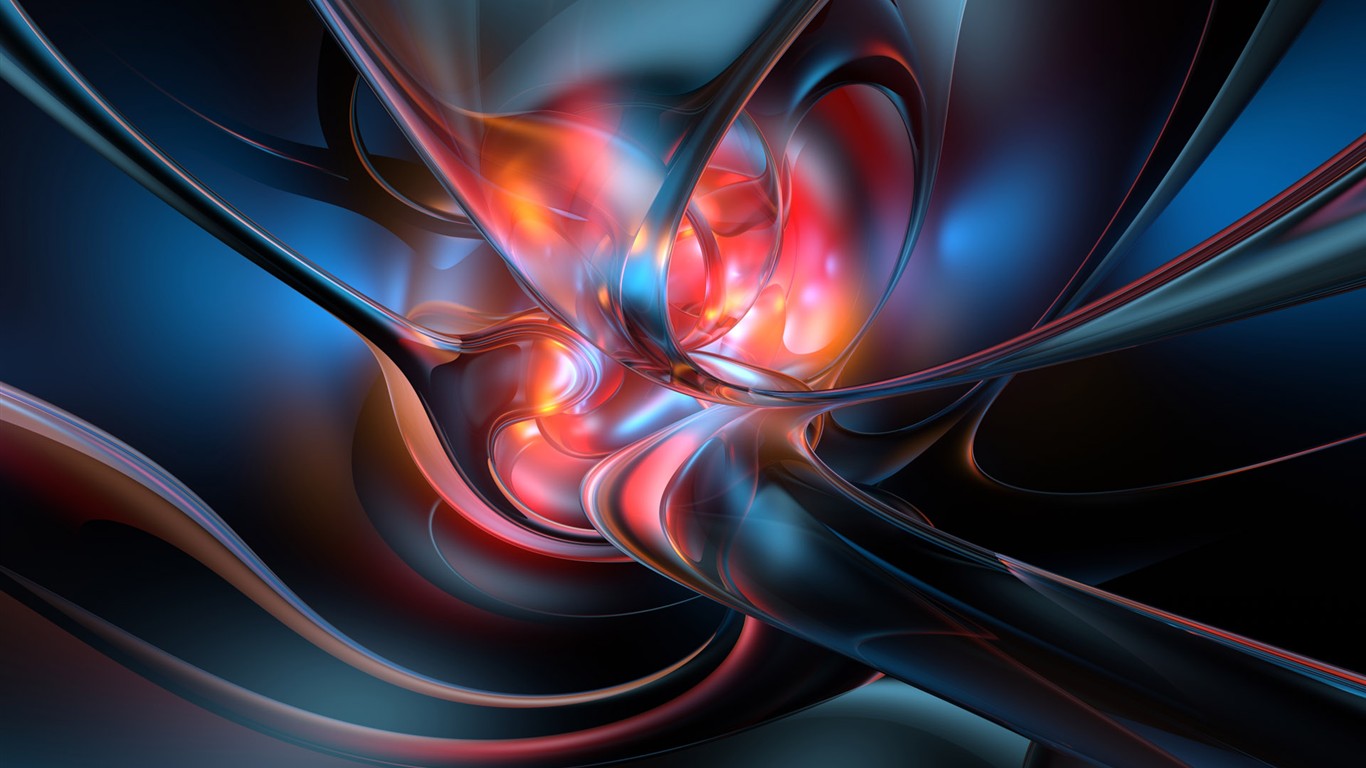 3D Design Wallpaper (1) #4 - 1366x768