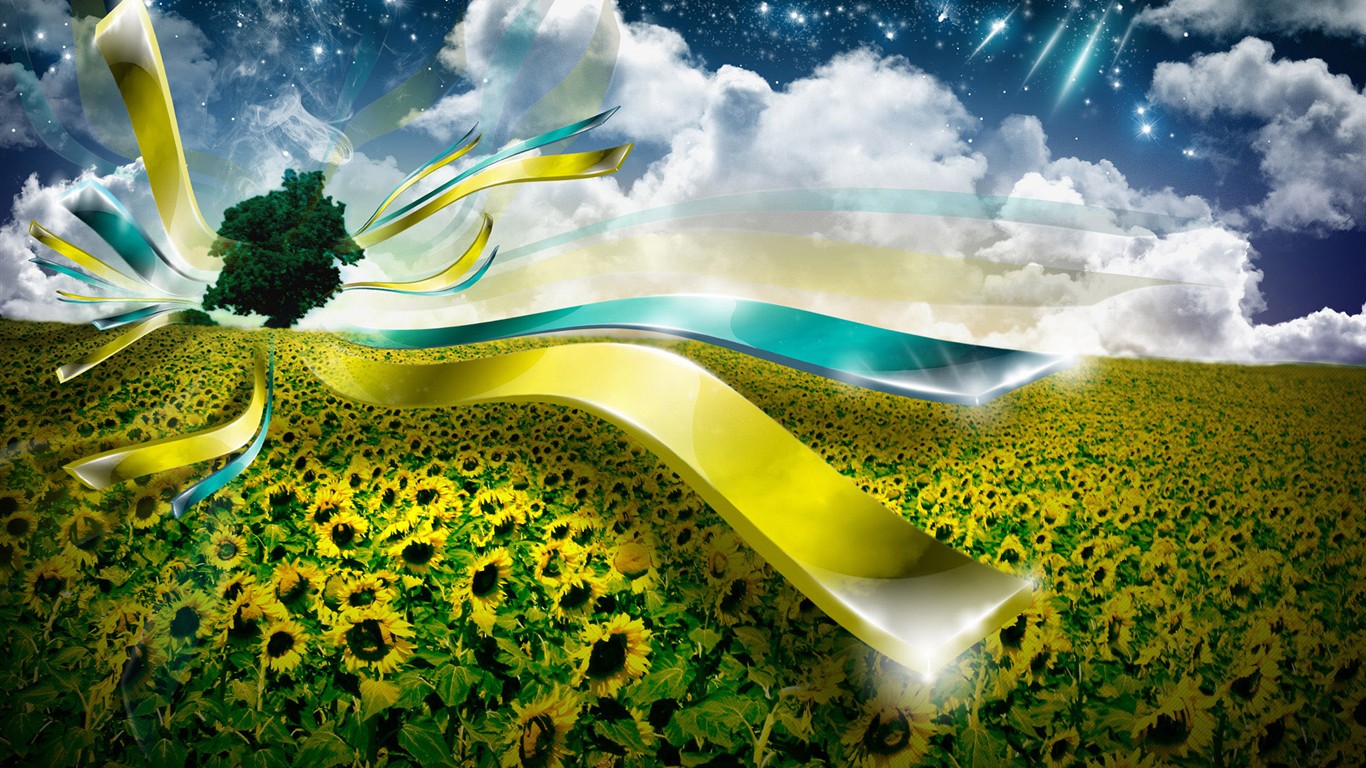 3D Design Wallpaper (1) #18 - 1366x768