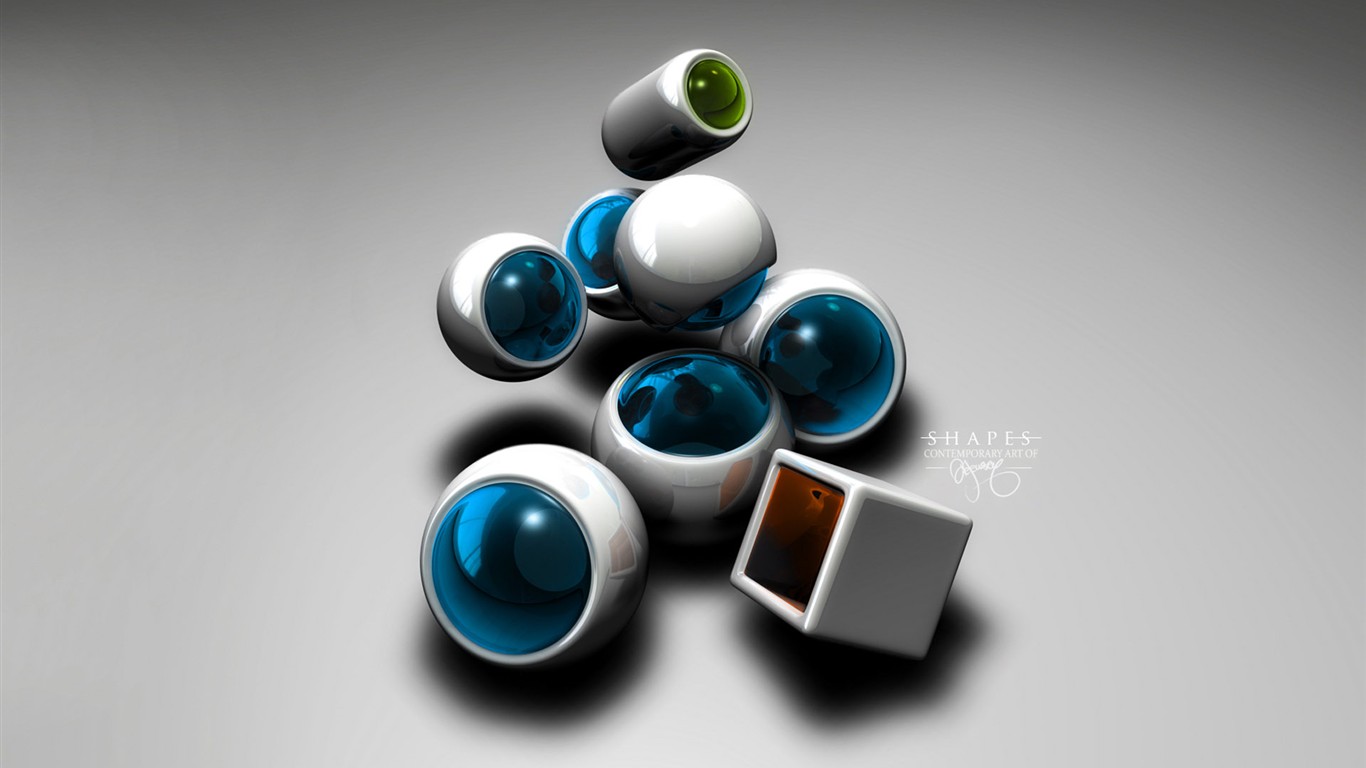 3D Design Wallpaper (1) #20 - 1366x768