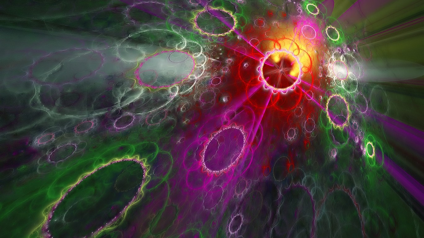 3D Dream květinové tapety Abstract #31 - 1366x768