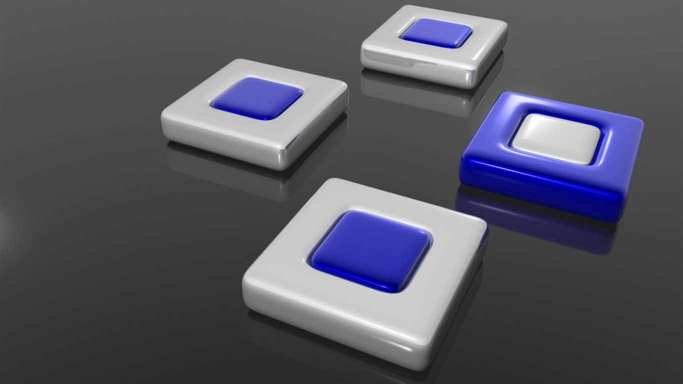 3D Design Wallpaper (2) #4 - 1366x768