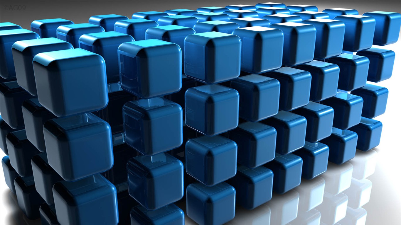 3D立體設計壁紙(二) #22 - 1366x768