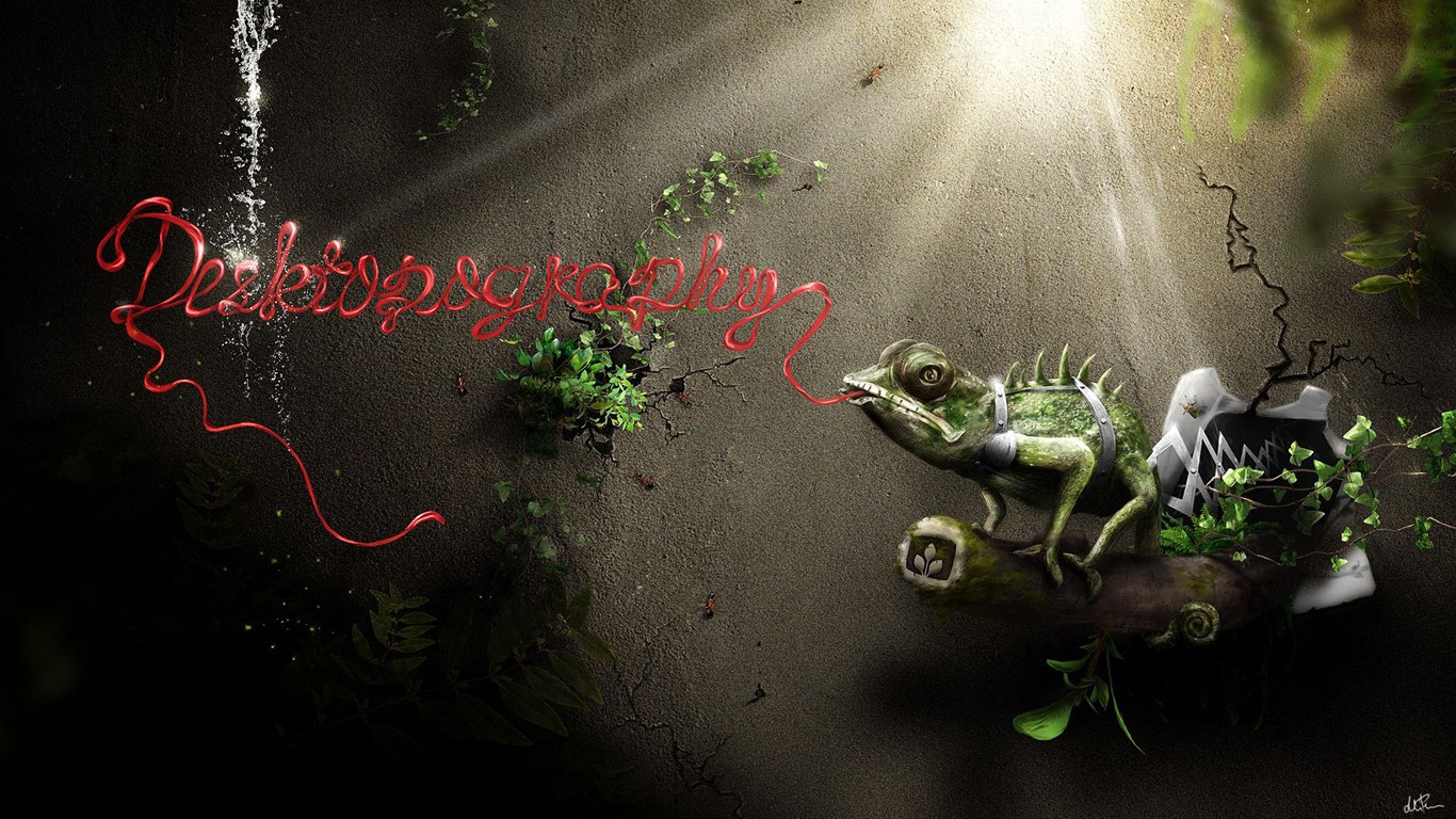 Creative syntézu vizuální tapety #3 - 1366x768