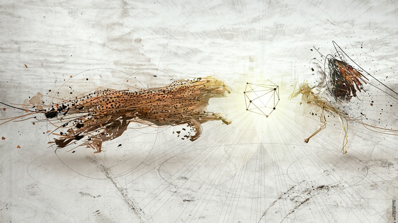 Creative syntézu vizuální tapety #14 - 1366x768