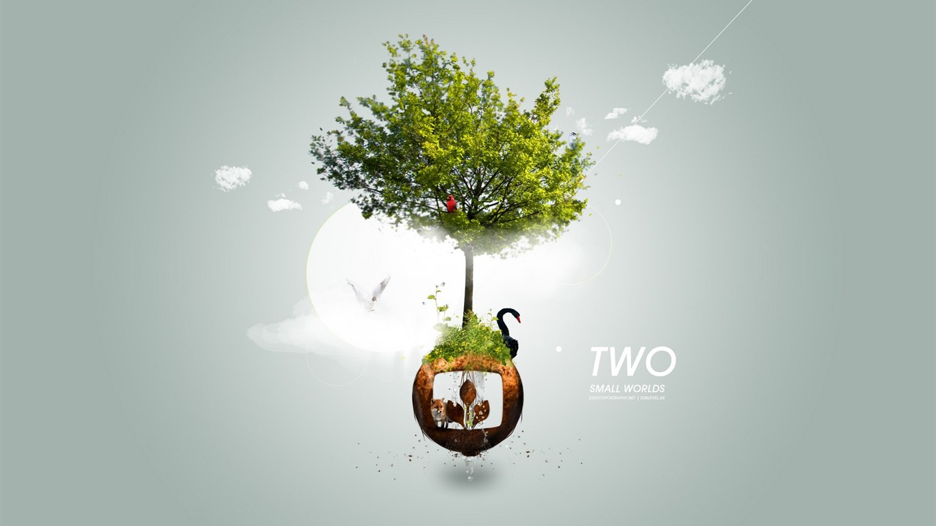 Creative syntézu vizuální tapety #30 - 1366x768