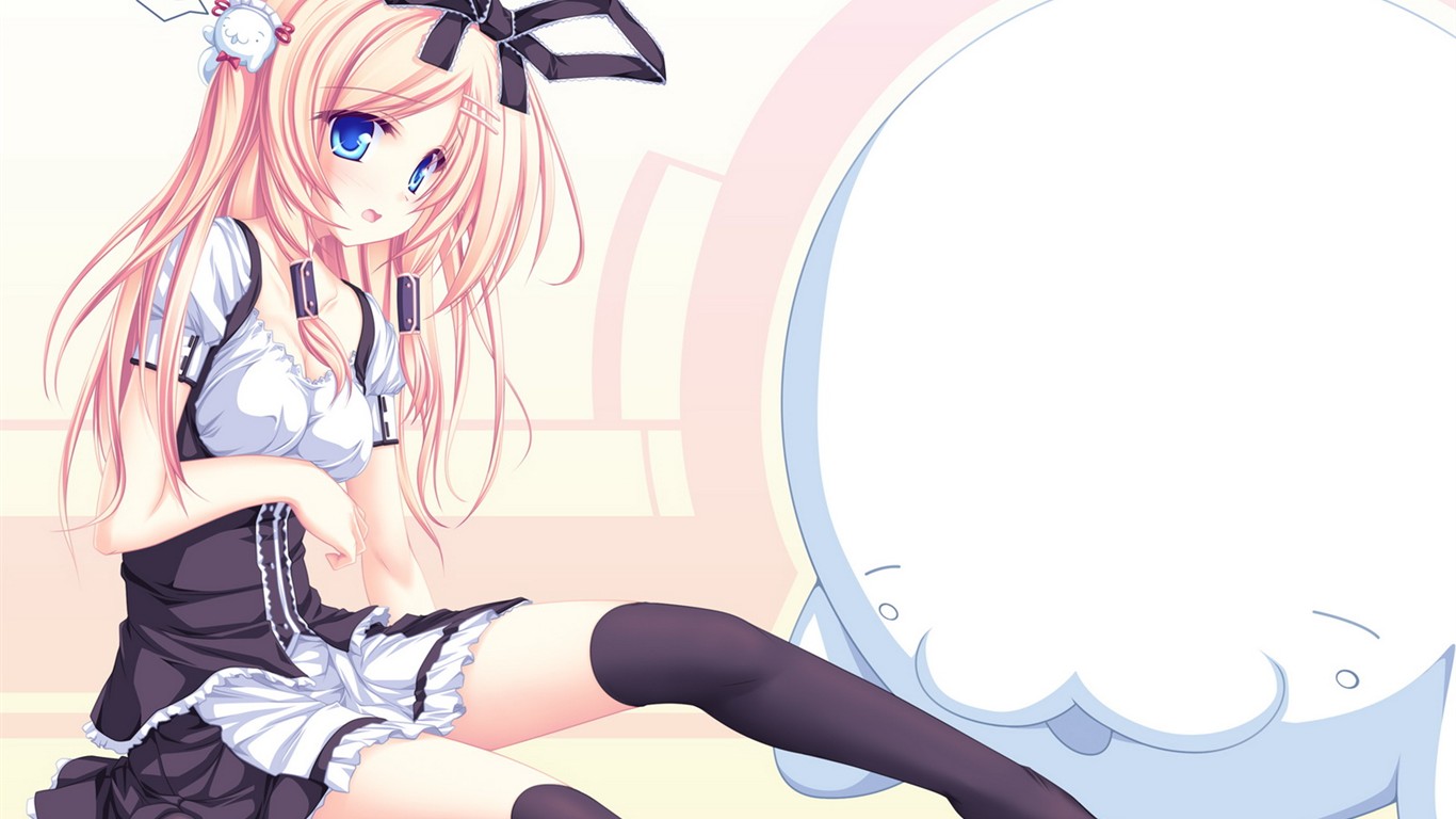 Whirlpool niedlichen Anime Wallpapers #5 - 1366x768