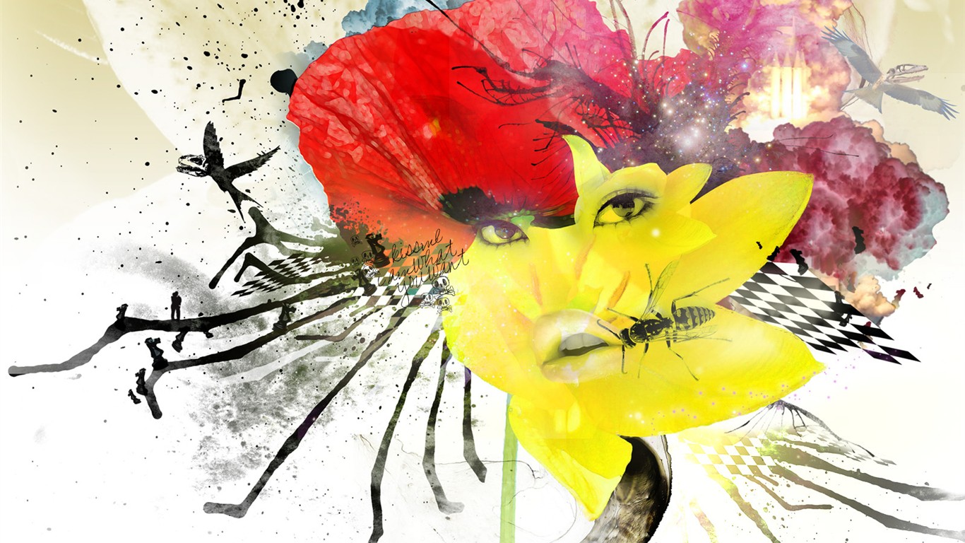Non-tradiční design tapety (1) #1 - 1366x768