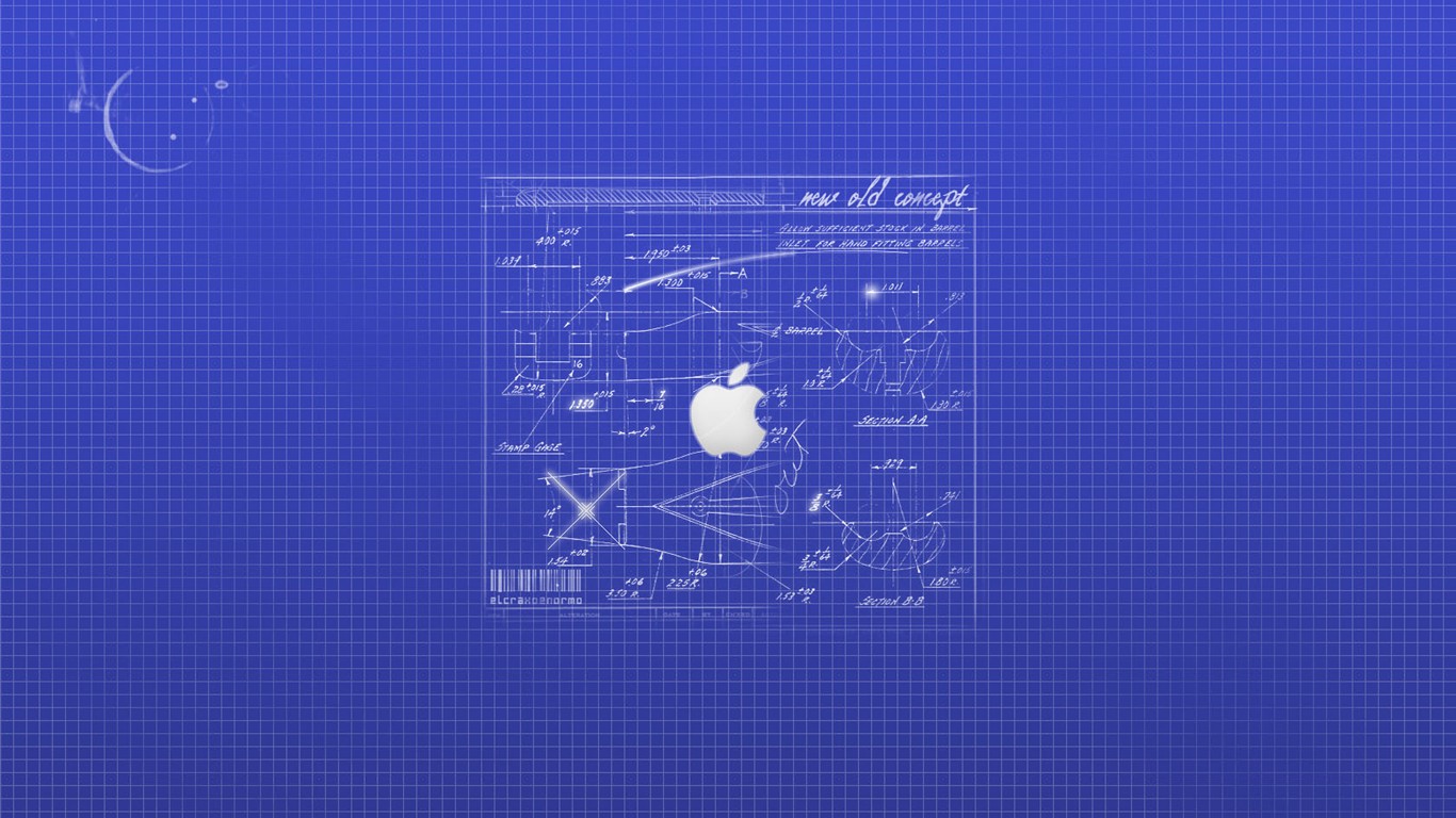 Apple Creative Design Wallpaper #36 - 1366x768