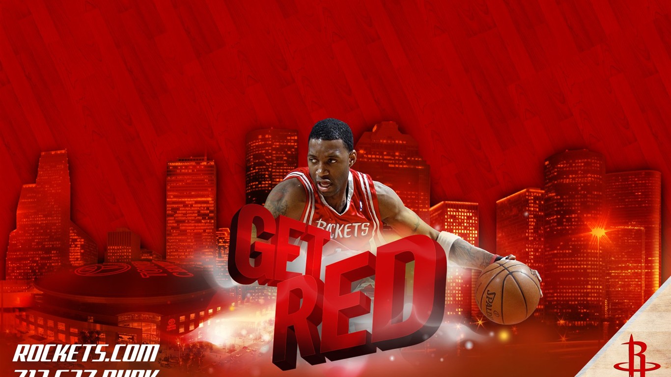 NBA Houston Rockets 2009 Playoff-Tapete #4 - 1366x768