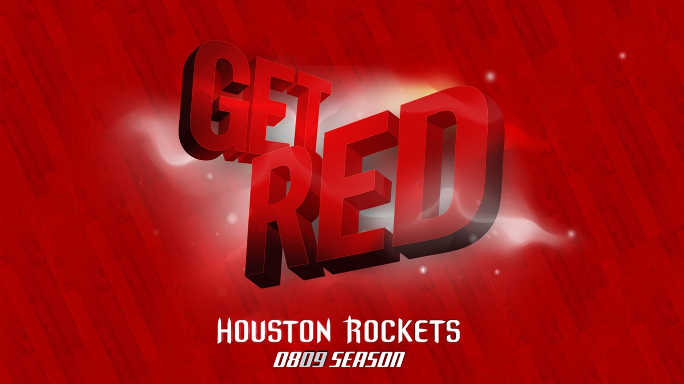 NBA Houston Rockets 2009 Playoff-Tapete #5 - 1366x768