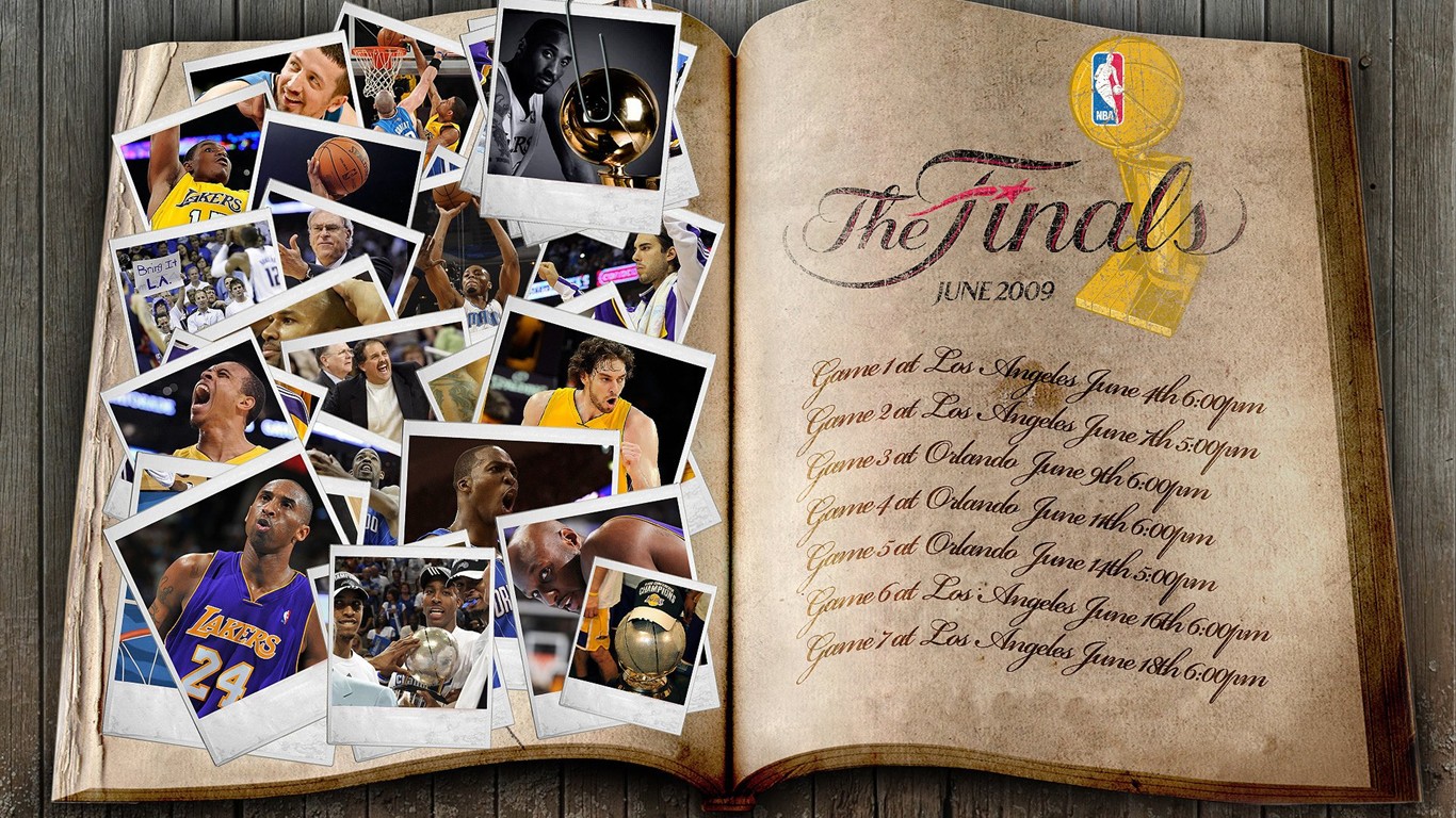 NBA2009 Champion Lakers Wallpaper #1 - 1366x768