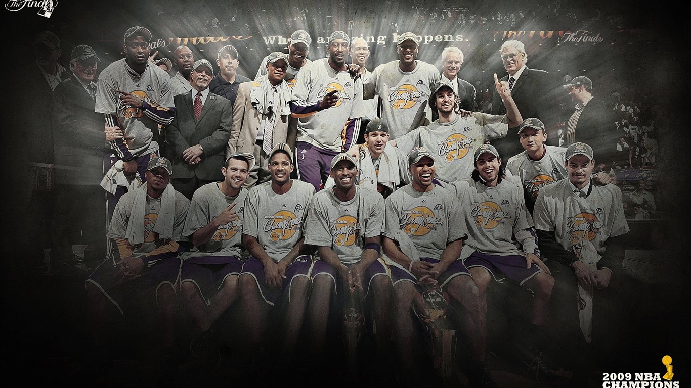 NBA2009 Champion Lakers Wallpaper #2 - 1366x768